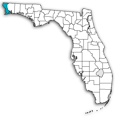Escambia County on map